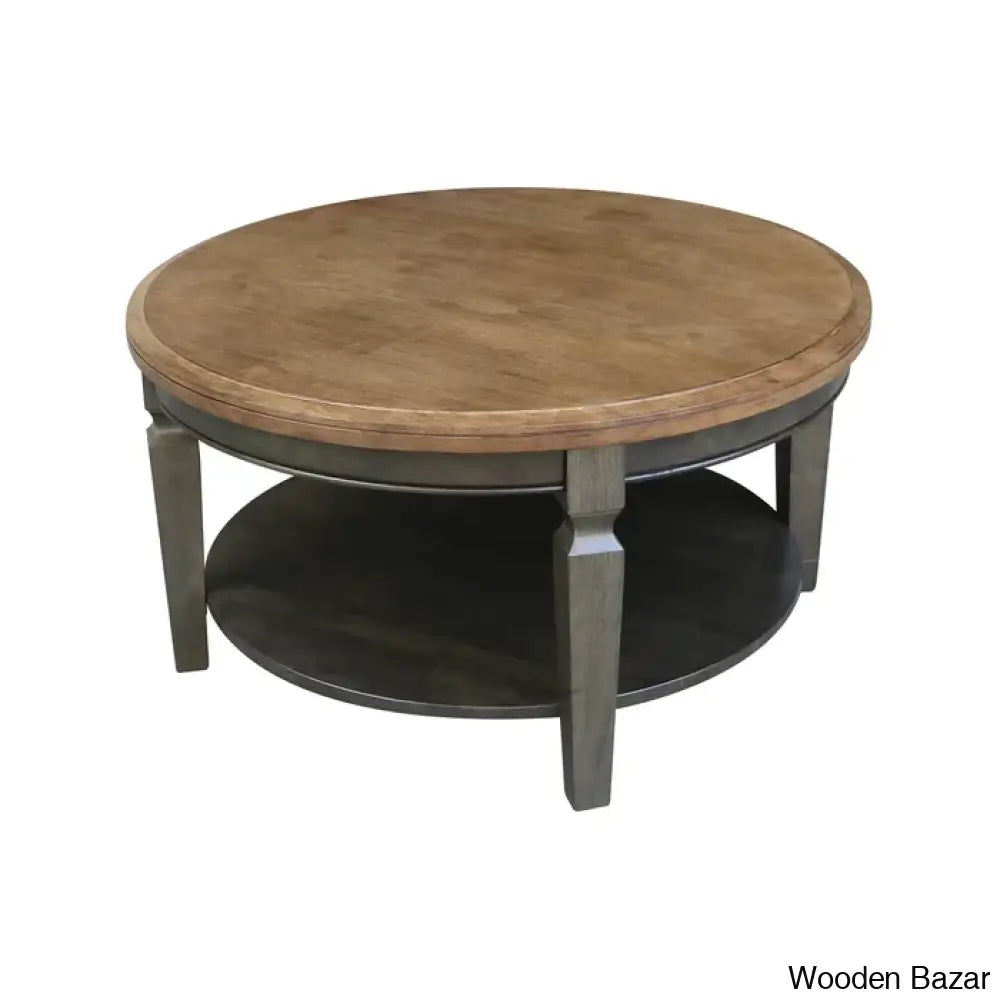 Merril Solid Wood Coffee Table And Center