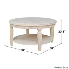 Merril Solid Wood Coffee Table And Center