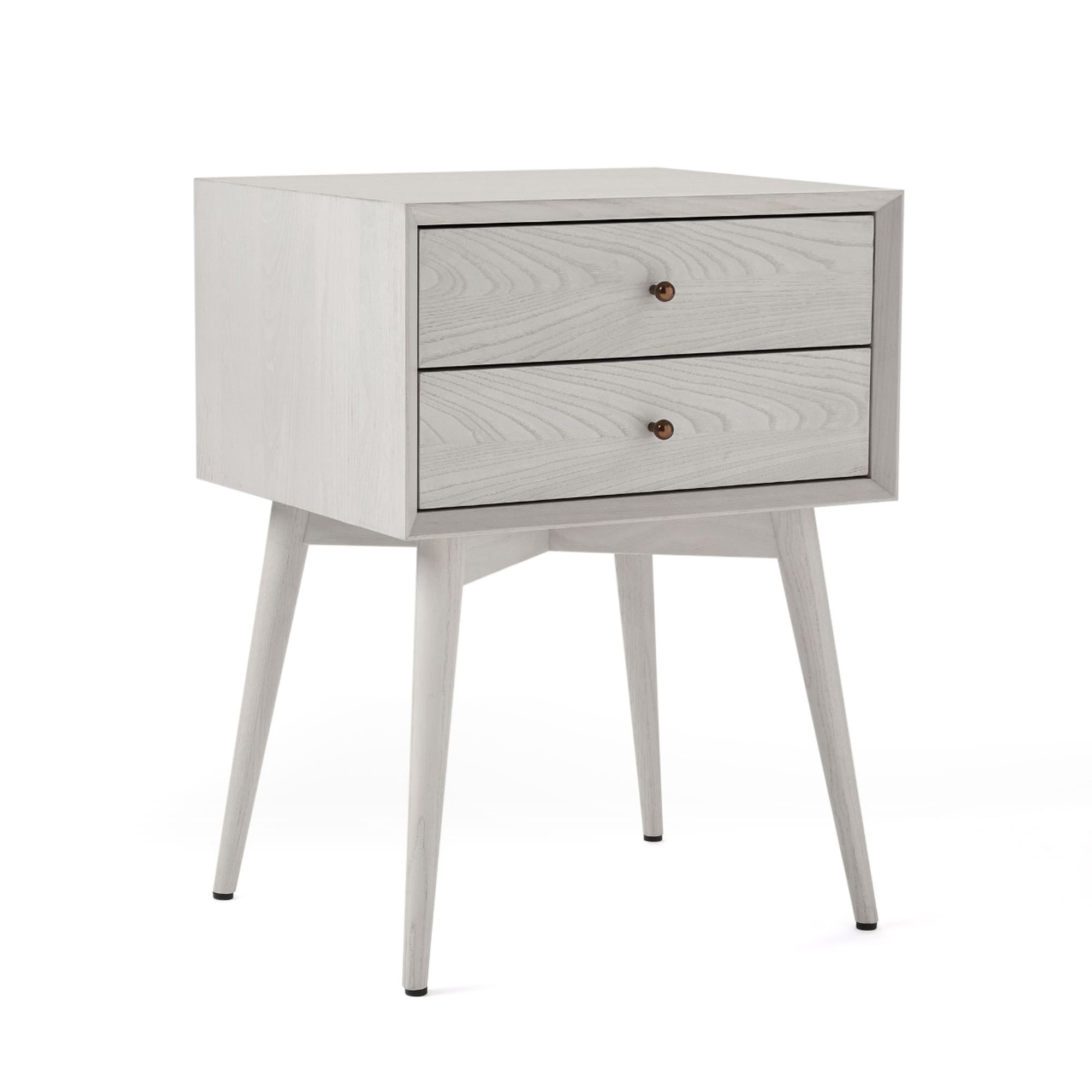 Reclier Mid-Century Closed Nightstand - Wooden Bazar