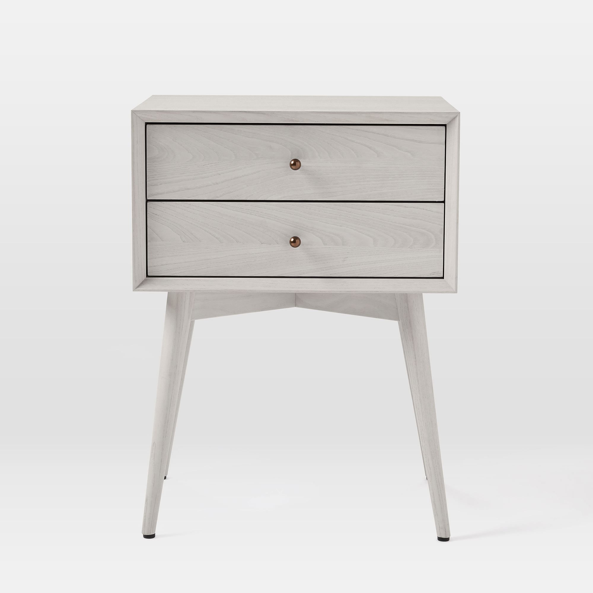 Reclier Mid-Century Closed Nightstand - Wooden Bazar