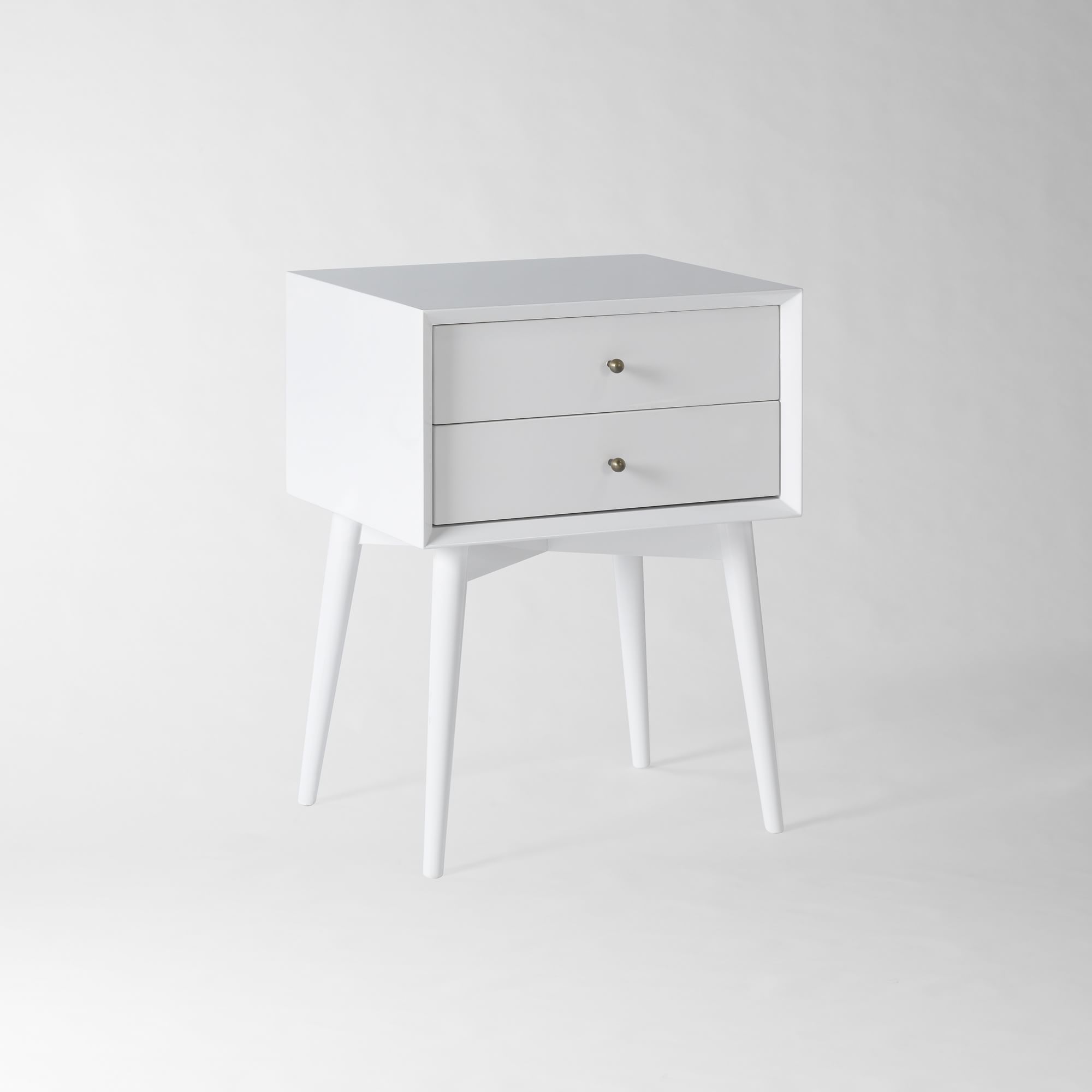 Kolerg Mid-Century Painted Bedside Table - Wooden Bazar