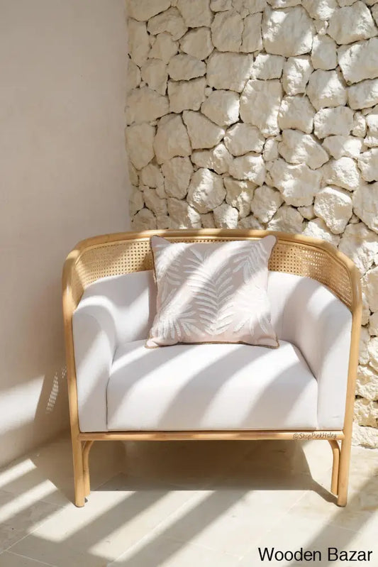 Mikale Modern Rattan Cane Accent Chair | Stylish And Seating