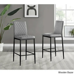 Milanos Swivel Luxury Faux Leather Breakfast Counter And Bar Stool (Set Of 2)