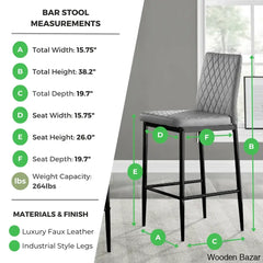 Milanos Swivel Luxury Faux Leather Breakfast Counter And Bar Stool (Set Of 2)