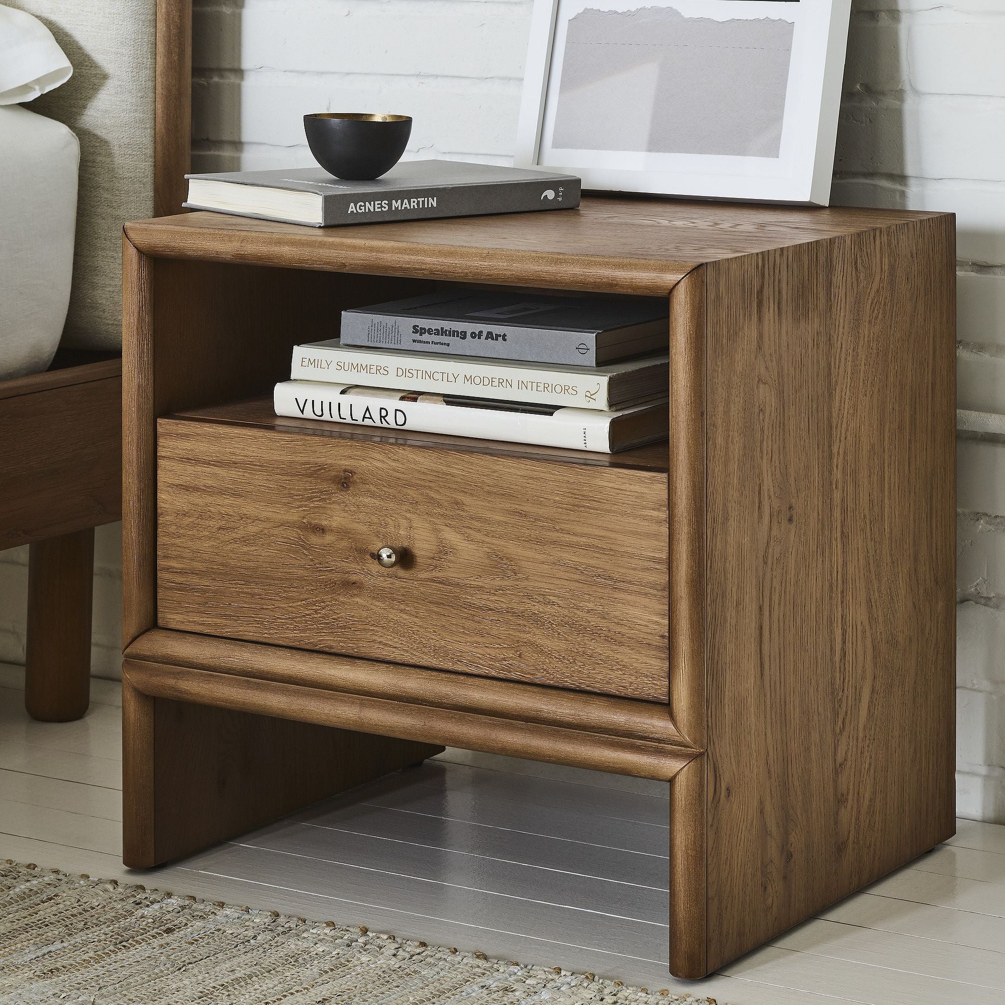 Kianovich Modern Bedside Table - Wooden Bazar