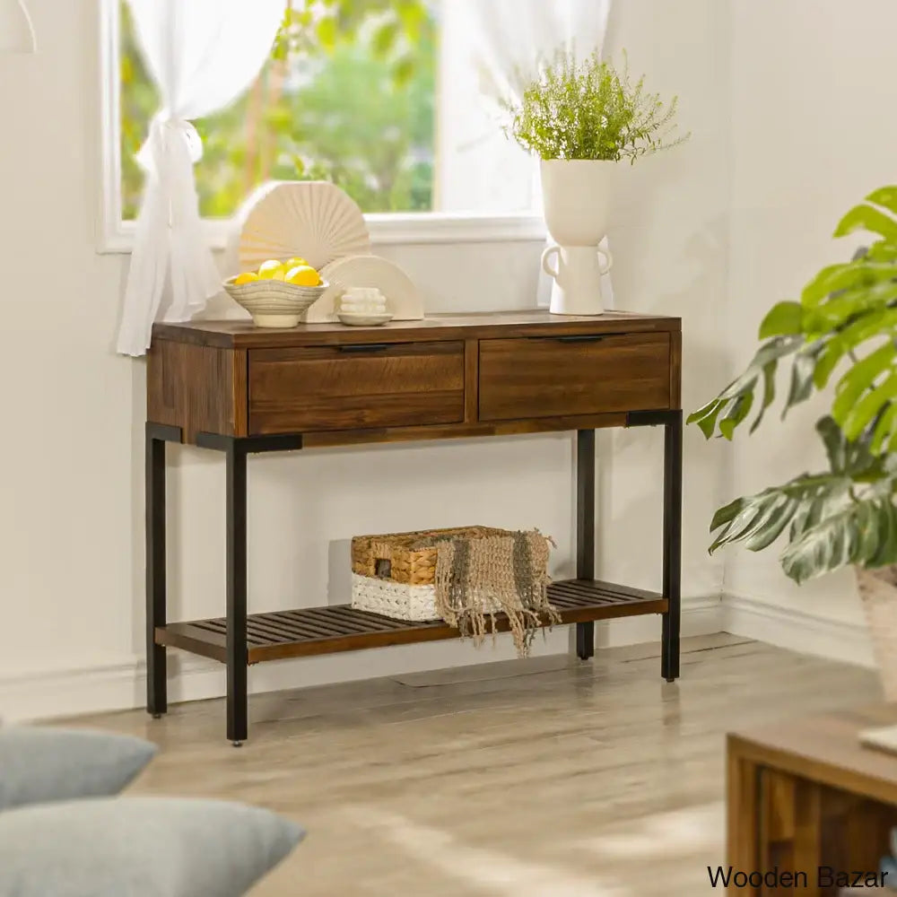 Wood Hallway Table