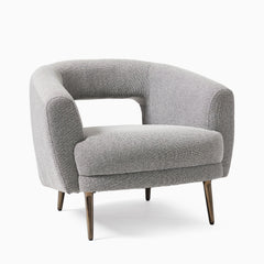 Carryon Modern Barrel Accent Chairs  Set of 2