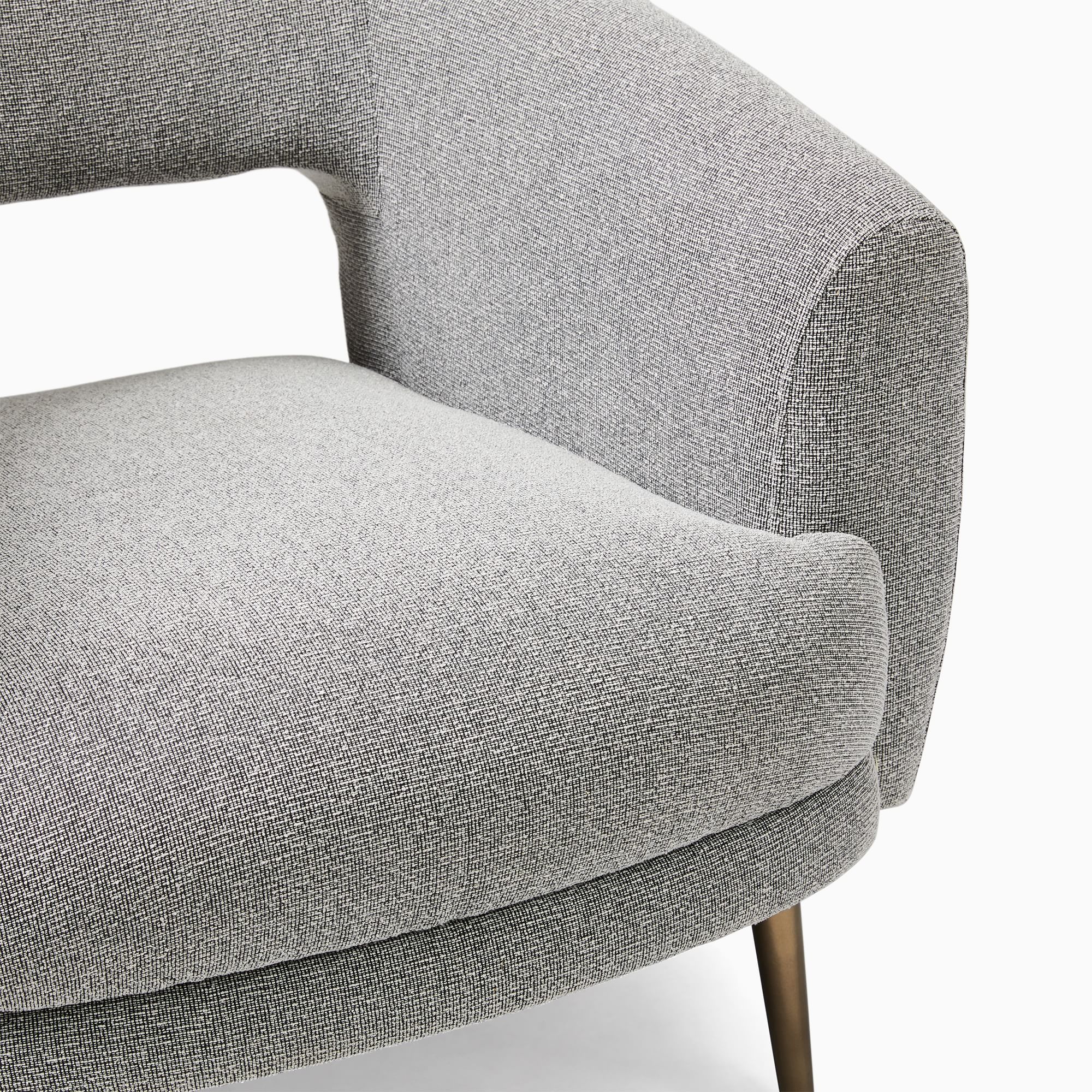Carryon Modern Barrel Accent Chairs  Set of 2