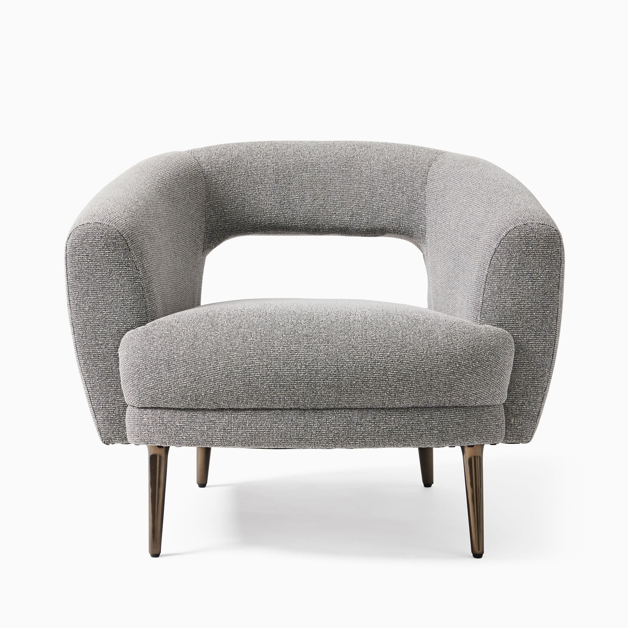 Carryon Modern Barrel Accent Chairs  Set of 2