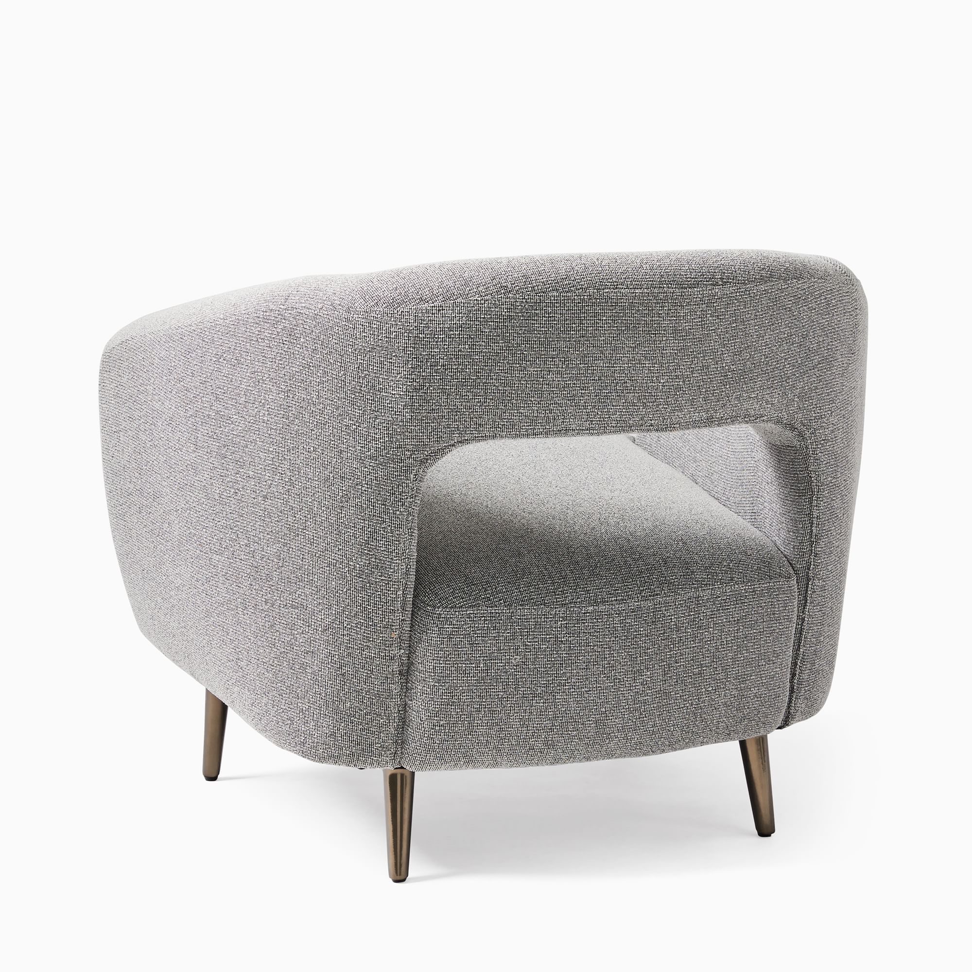 Carryon Modern Barrel Accent Chairs  Set of 2