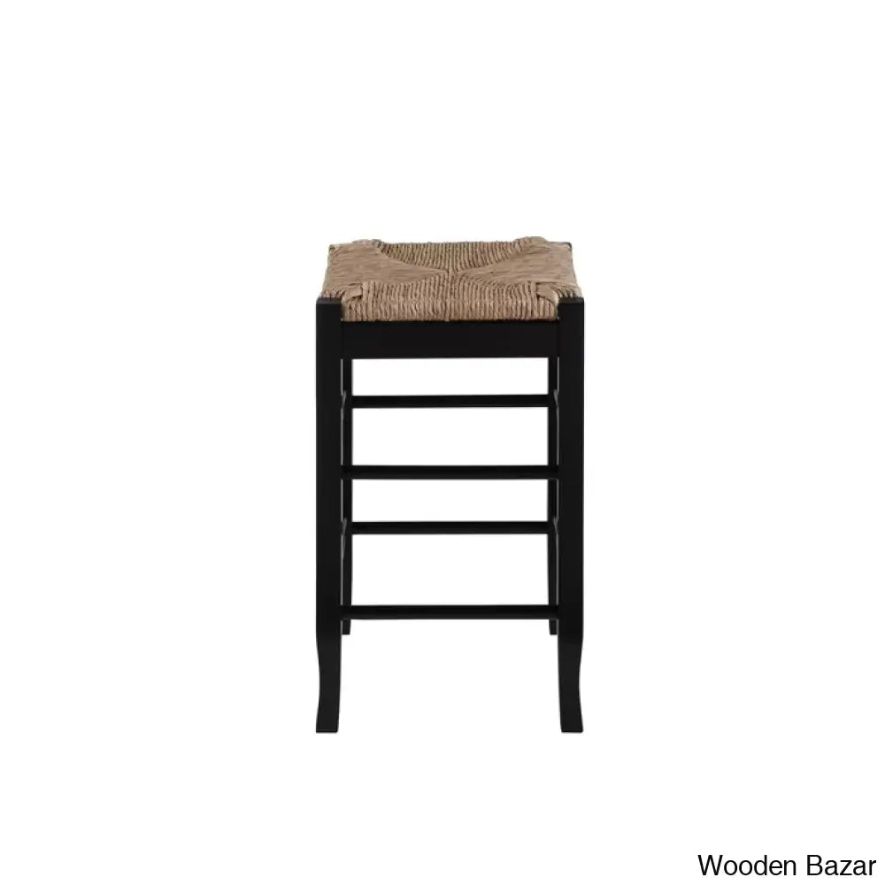 Miltonsburgz Swivel Bar & Counter Stool (Set Of 2)- Wooden Bazar