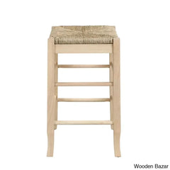 Miltonsburgz Swivel Bar & Counter Stool (Set Of 2)- Wooden Bazar