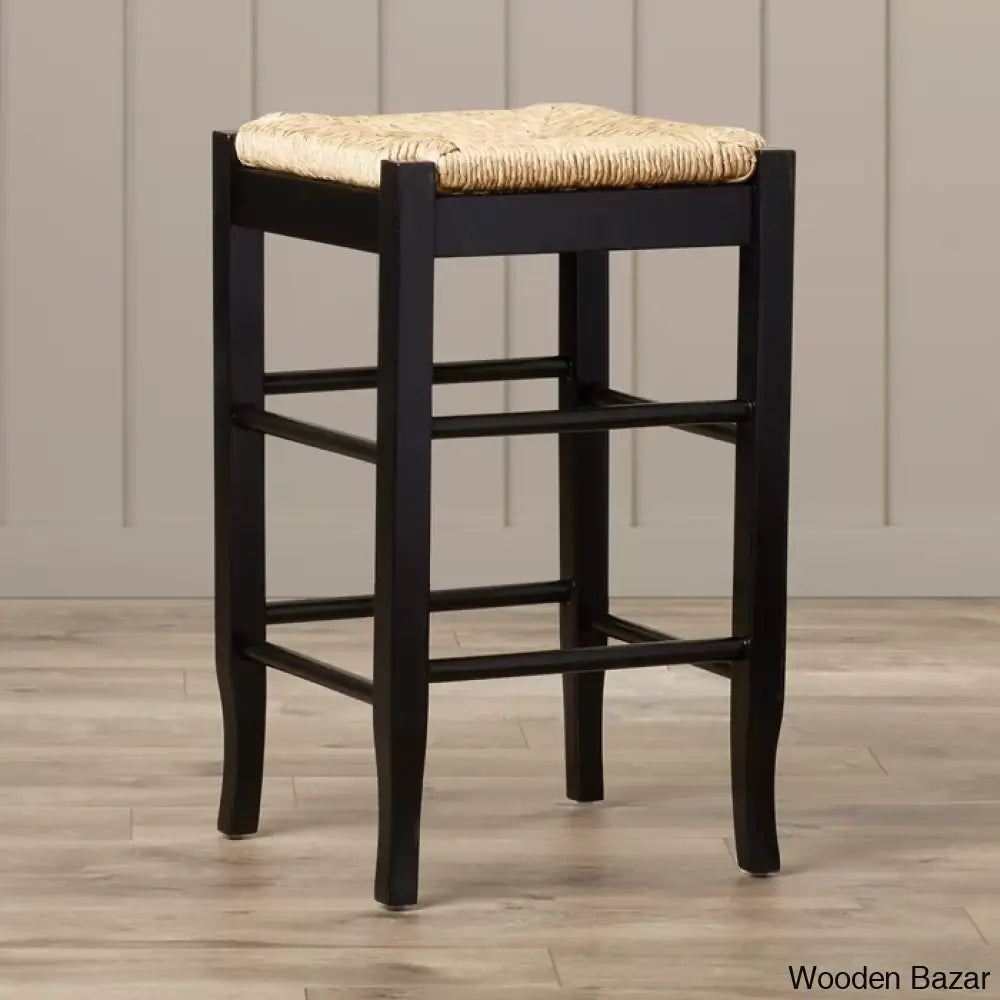 Miltonsburgz Swivel Bar & Counter Stool (Set Of 2)- Wooden Bazar