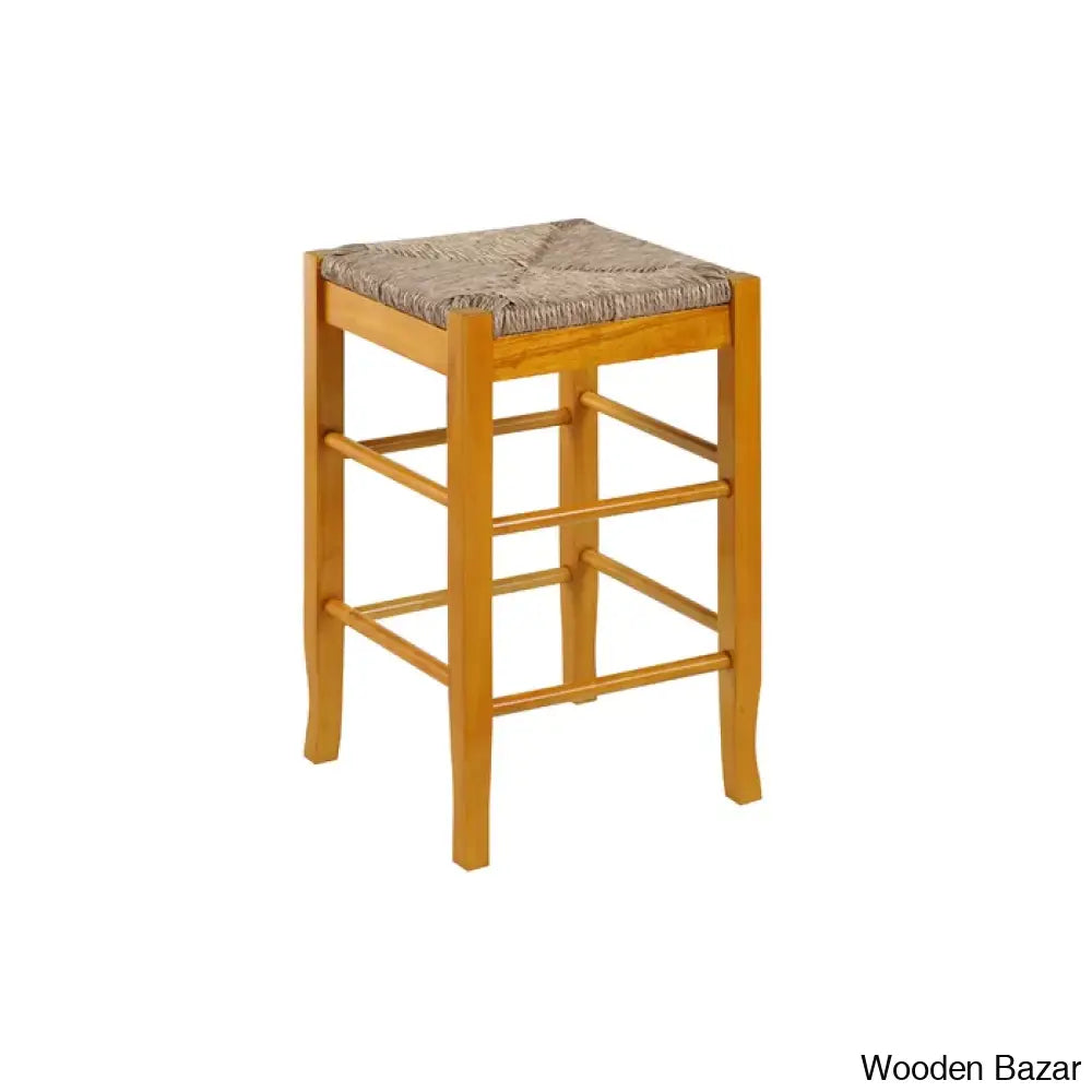 Miltonsburgz Swivel Bar & Counter Stool (Set Of 2)- Wooden Bazar