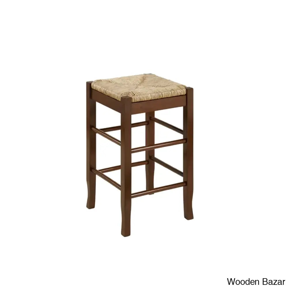 Miltonsburgz Swivel Bar & Counter Stool (Set Of 2)- Wooden Bazar