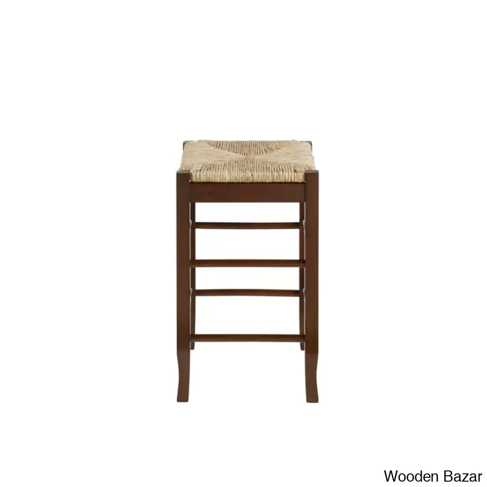 Miltonsburgz Swivel Bar & Counter Stool (Set Of 2)- Wooden Bazar