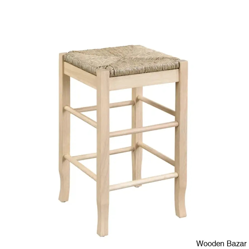 Miltonsburgz Swivel Bar & Counter Stool (Set Of 2)- Wooden Bazar