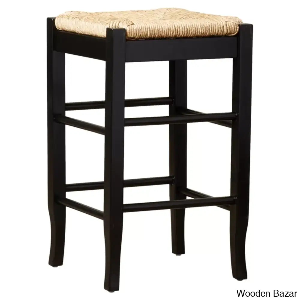 Miltonsburgz Swivel Bar & Counter Stool (Set Of 2)- Wooden Bazar