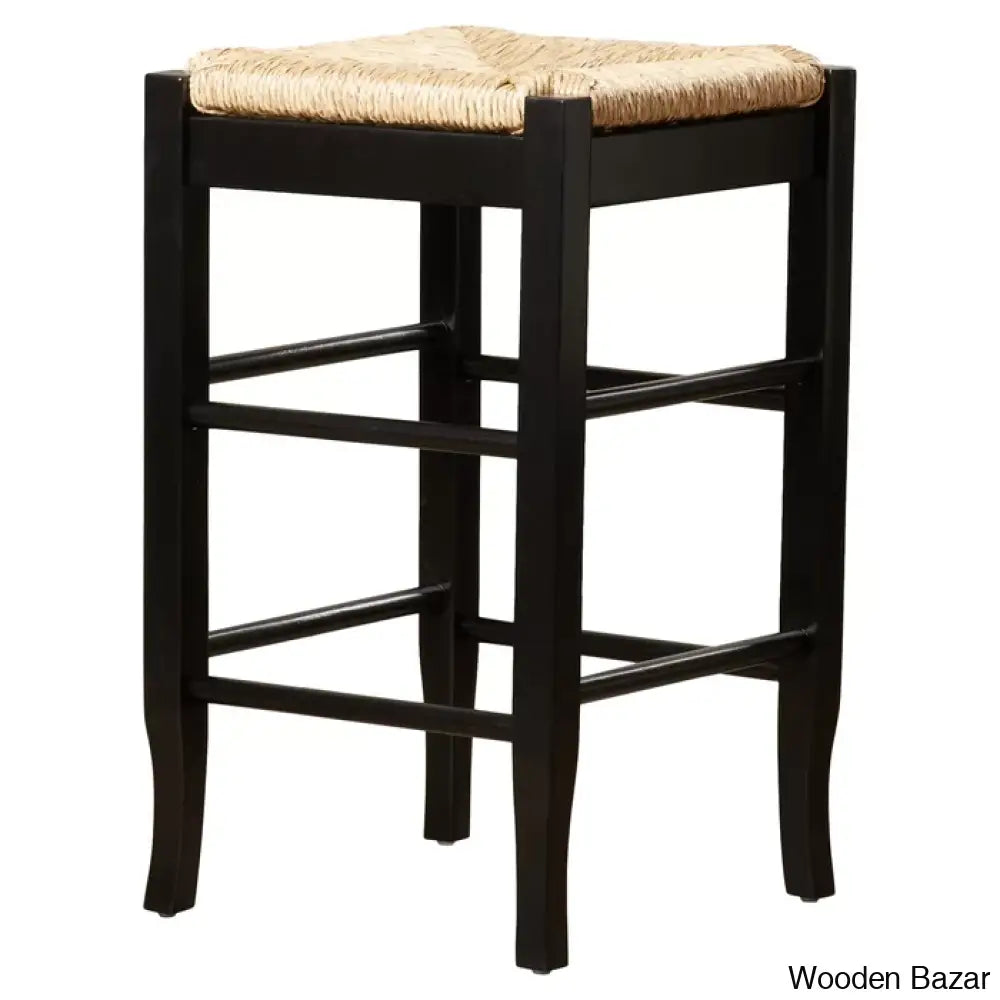 Miltonsburgz Swivel Bar & Counter Stool (Set Of 2)- Wooden Bazar