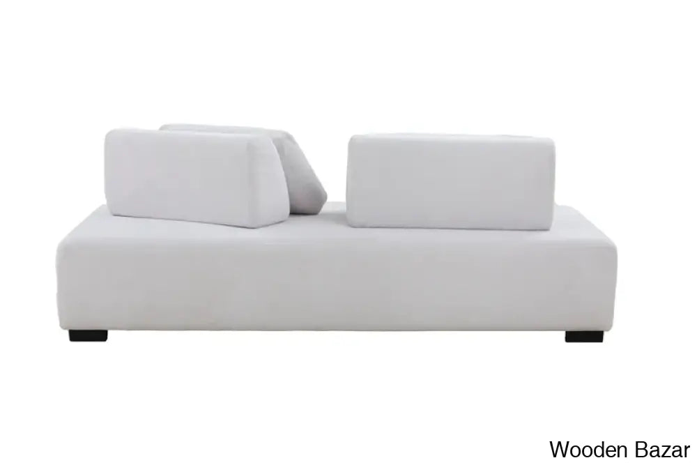 Minimalist Beige Modular Sofa & Daybed - Ideal For Living Room Bedroom And Guest Spaces