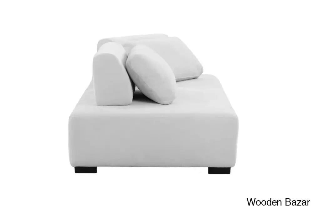 Minimalist Beige Modular Sofa & Daybed - Ideal For Living Room Bedroom And Guest Spaces