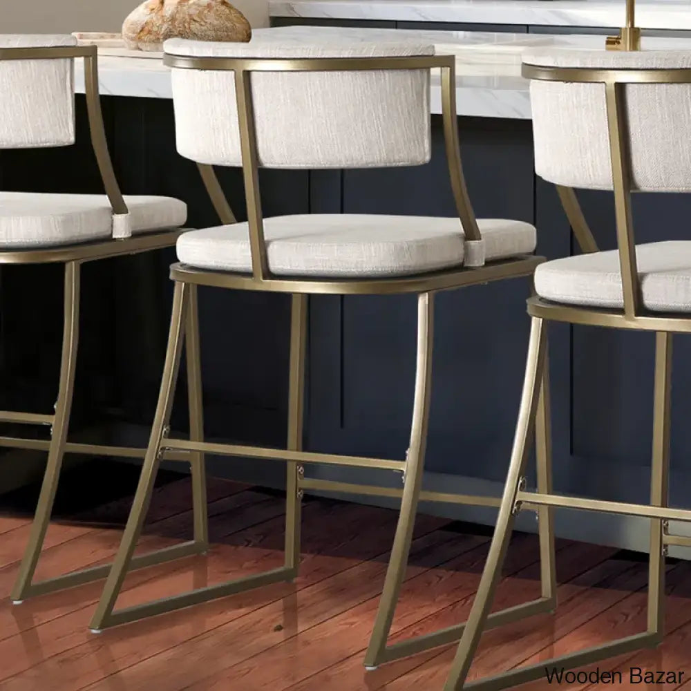 Mirandas Swivel Modern Metal Counter And Bar Stool