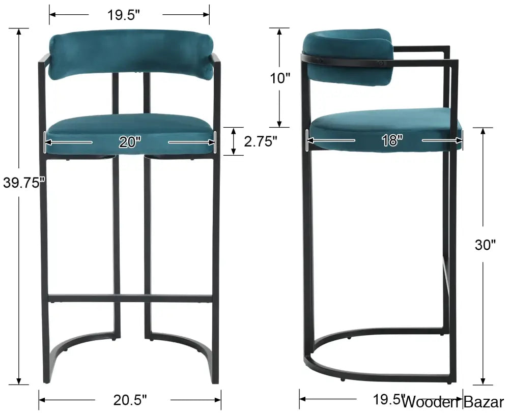 Modern Ivy Swivel Upholstered Hollow Counter And Bar Stool With Armrests And Footrests Barrel High