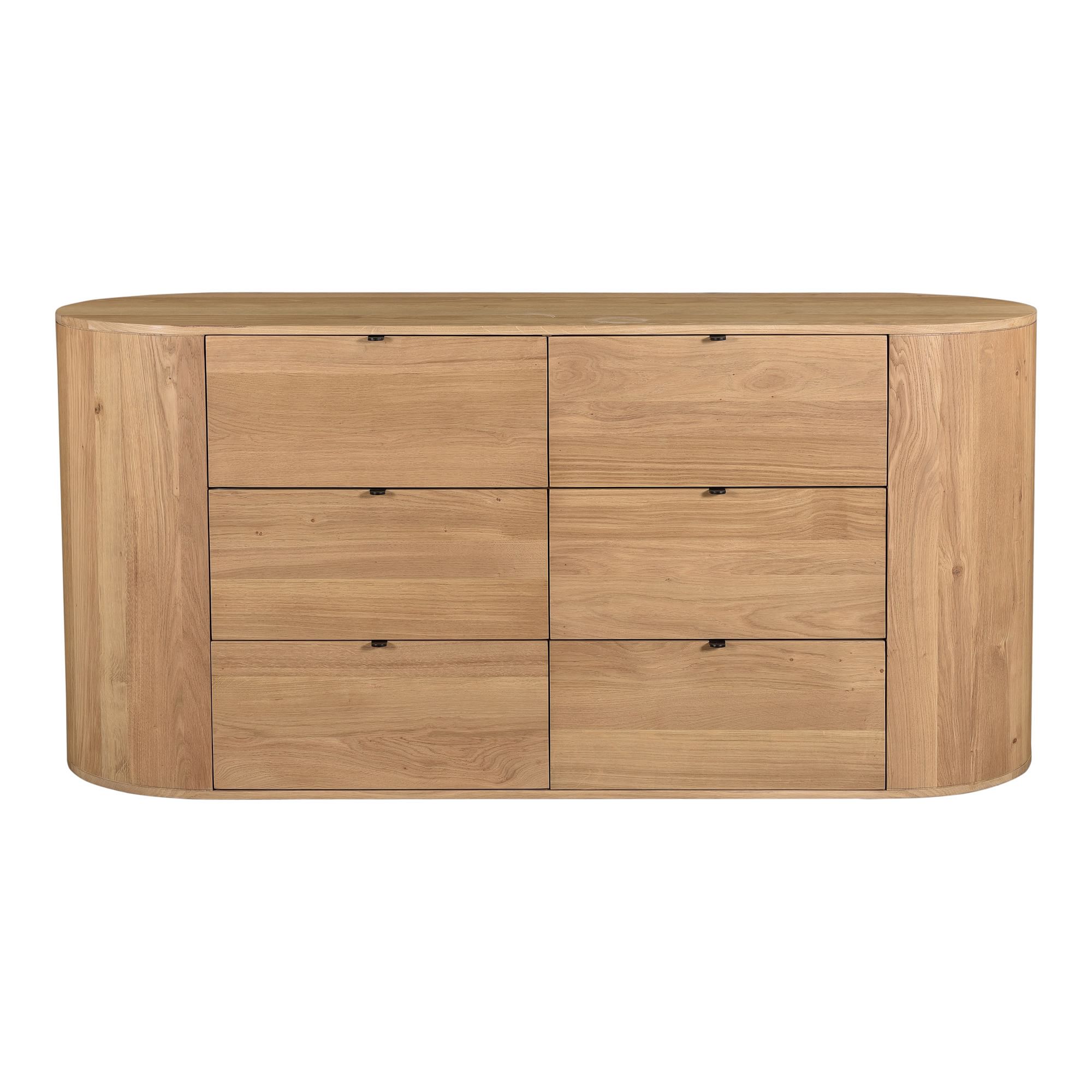 Gharel Modern Round Dresser (66") - Wooden Bazar