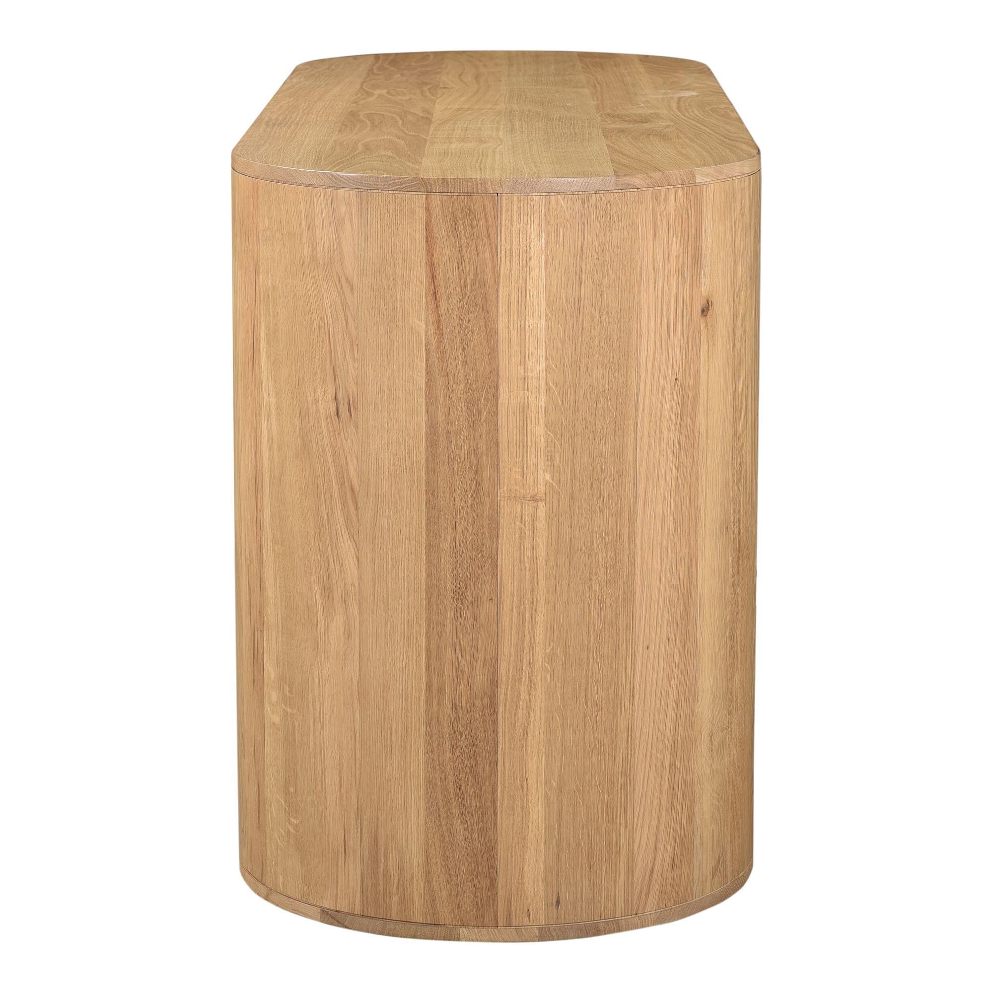 Gharel Modern Round Dresser (66") - Wooden Bazar