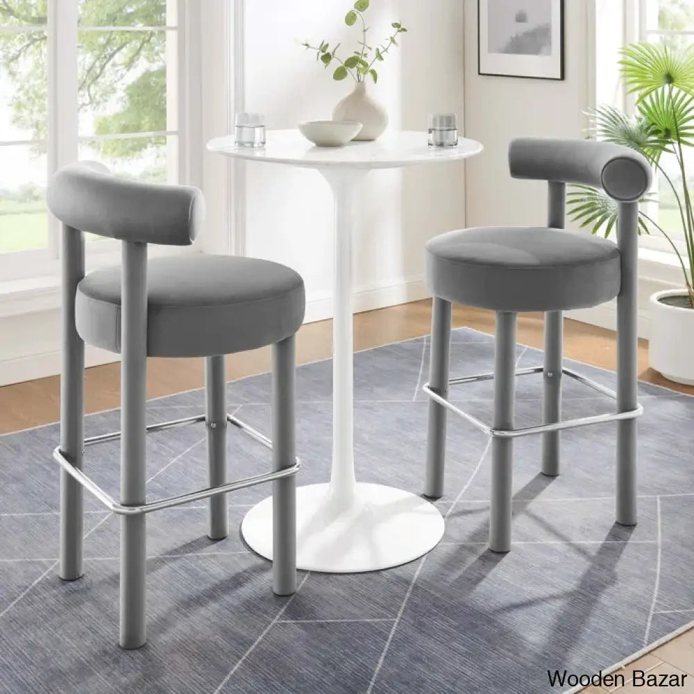 Modwayo Toulouse Counter And Bar Stool (Set Of 2)