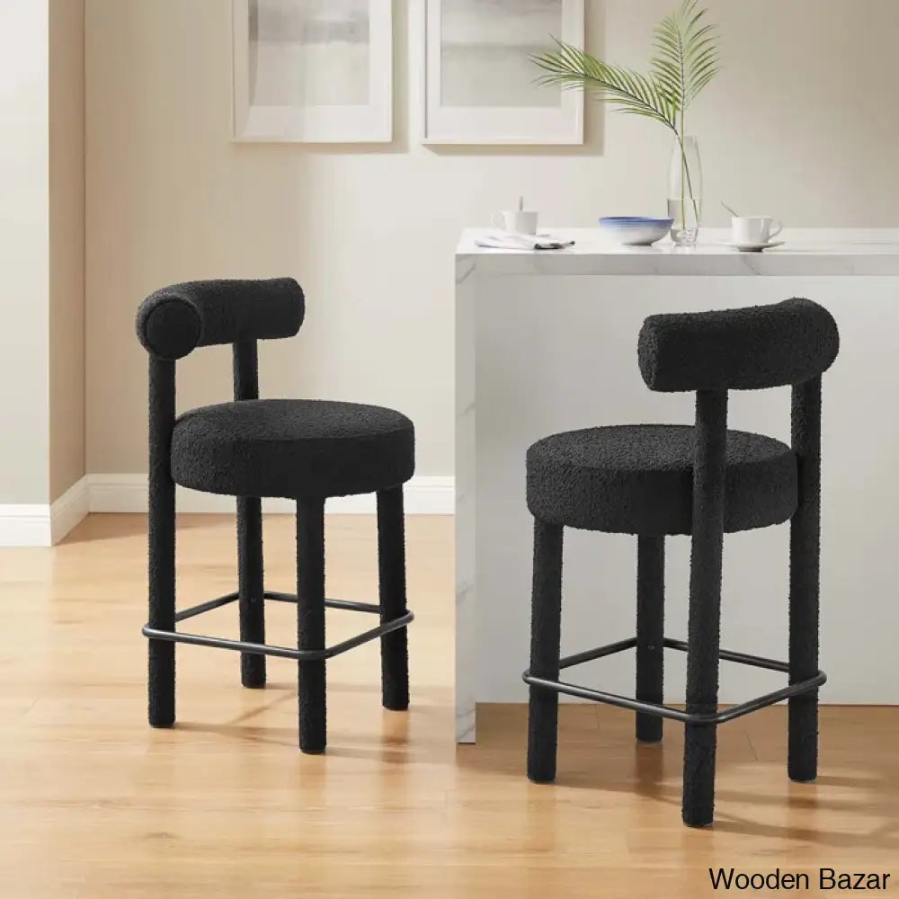 Modwayo Toulouse Counter And Bar Stool (Set Of 2)