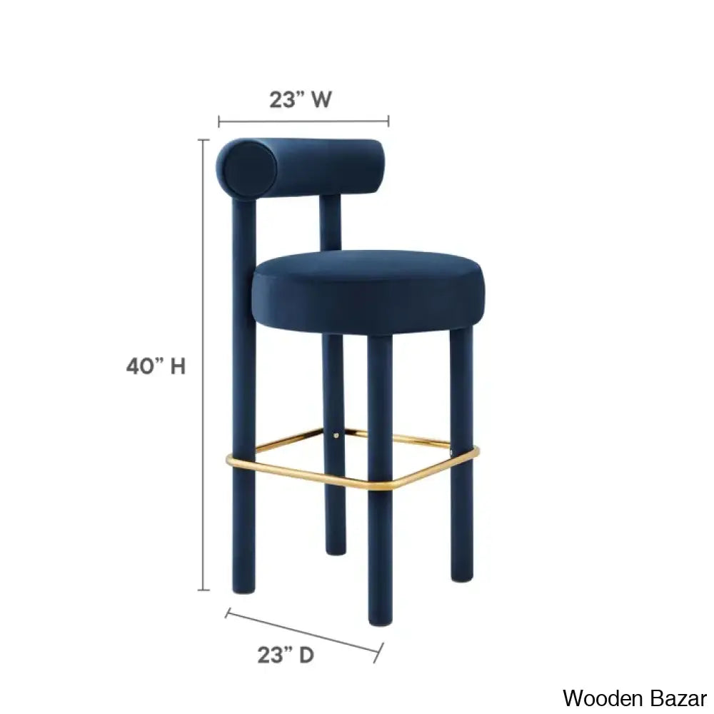 Modwayo Toulouse Counter And Bar Stool (Set Of 2)