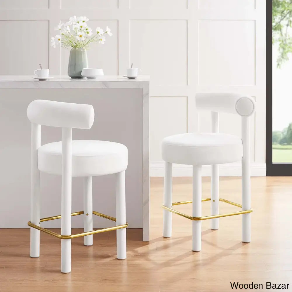 Modwayo Toulouse Counter And Bar Stool (Set Of 2)