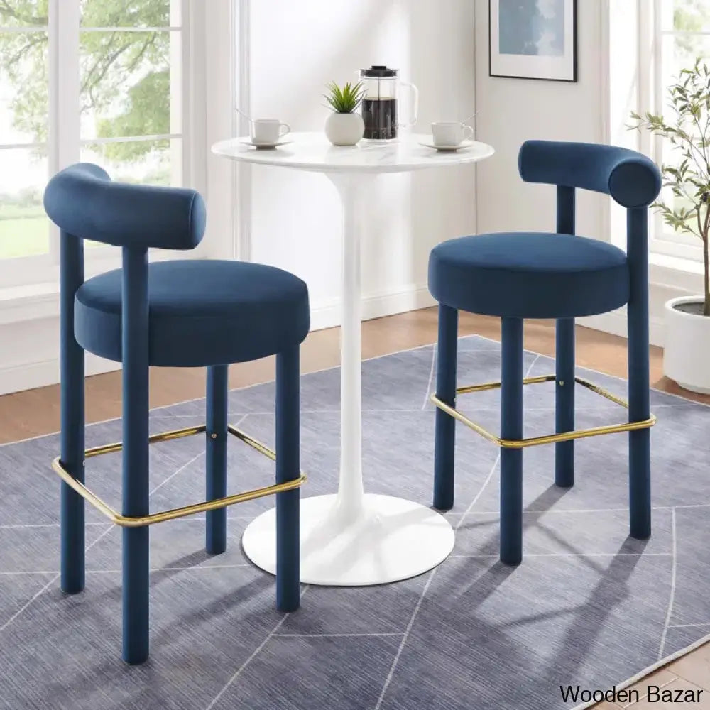 Modwayo Toulouse Counter And Bar Stool (Set Of 2)