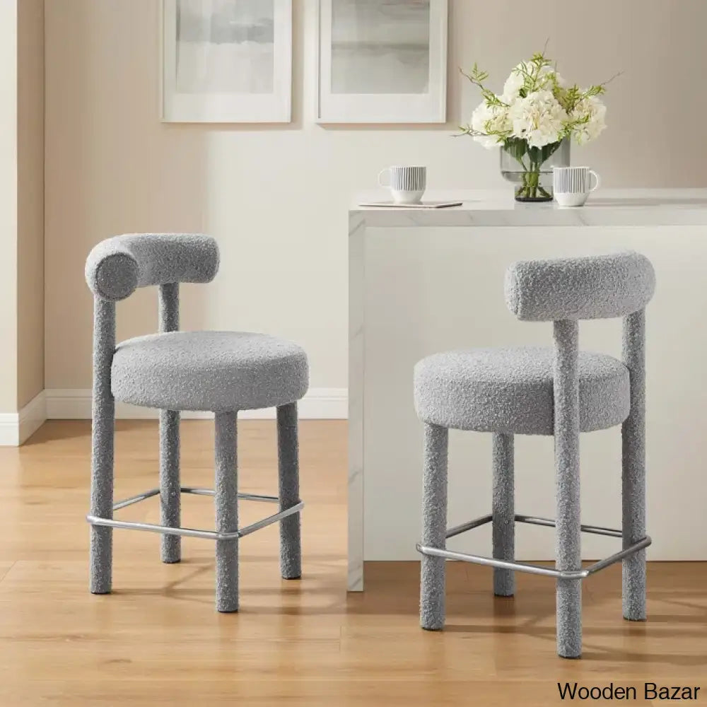 Modwayo Toulouse Counter And Bar Stool (Set Of 2)