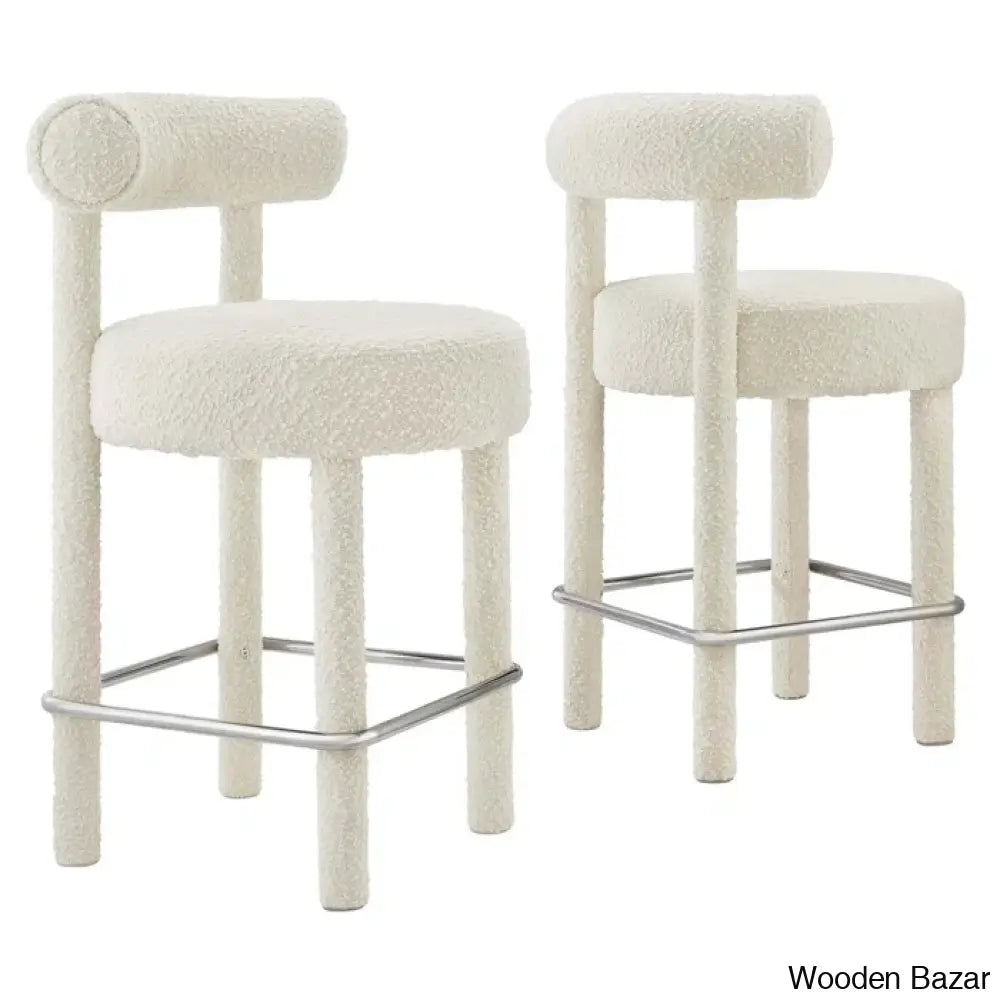 Modwayo Toulouse Counter And Bar Stool (Set Of 2)