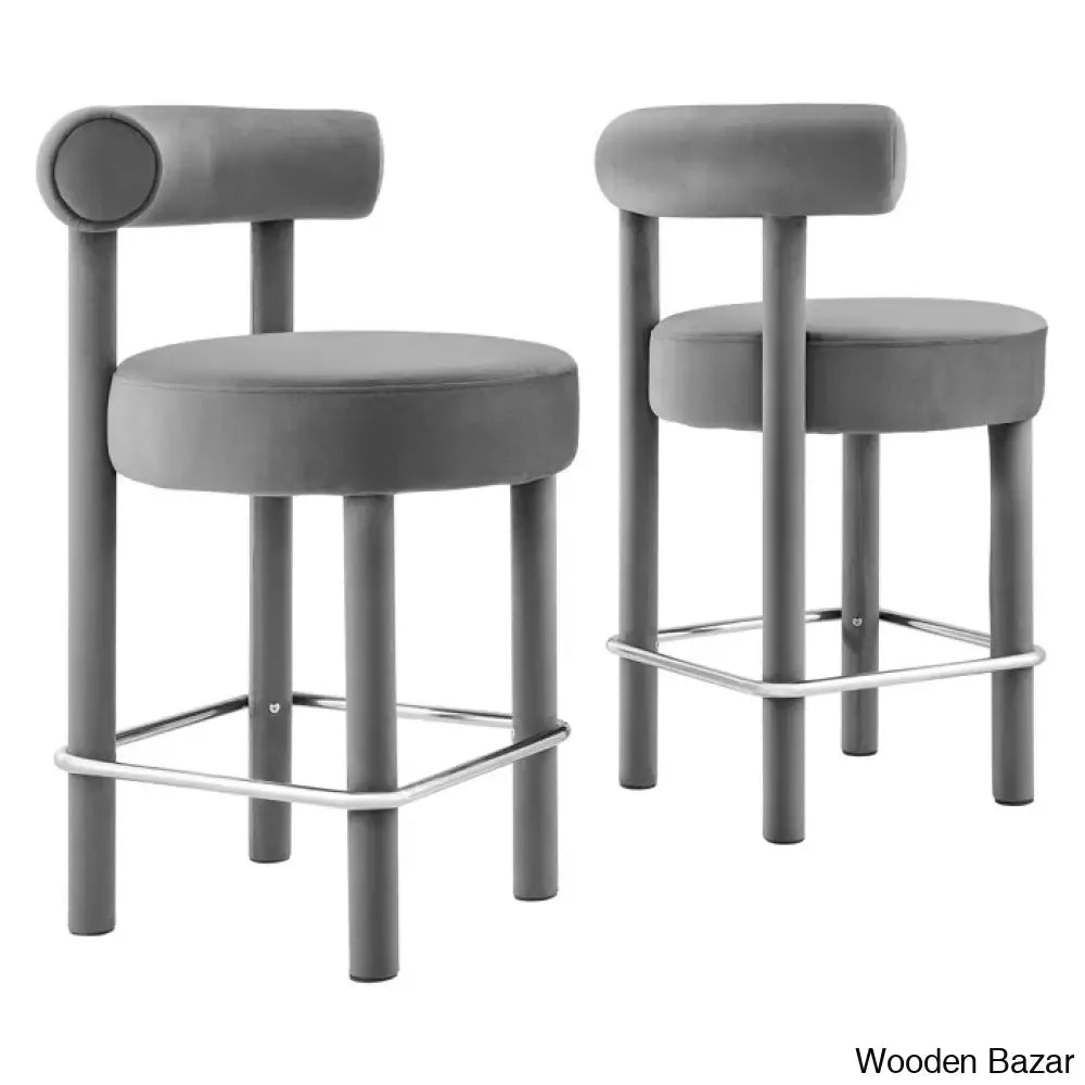 Modwayo Toulouse Counter And Bar Stool (Set Of 2)