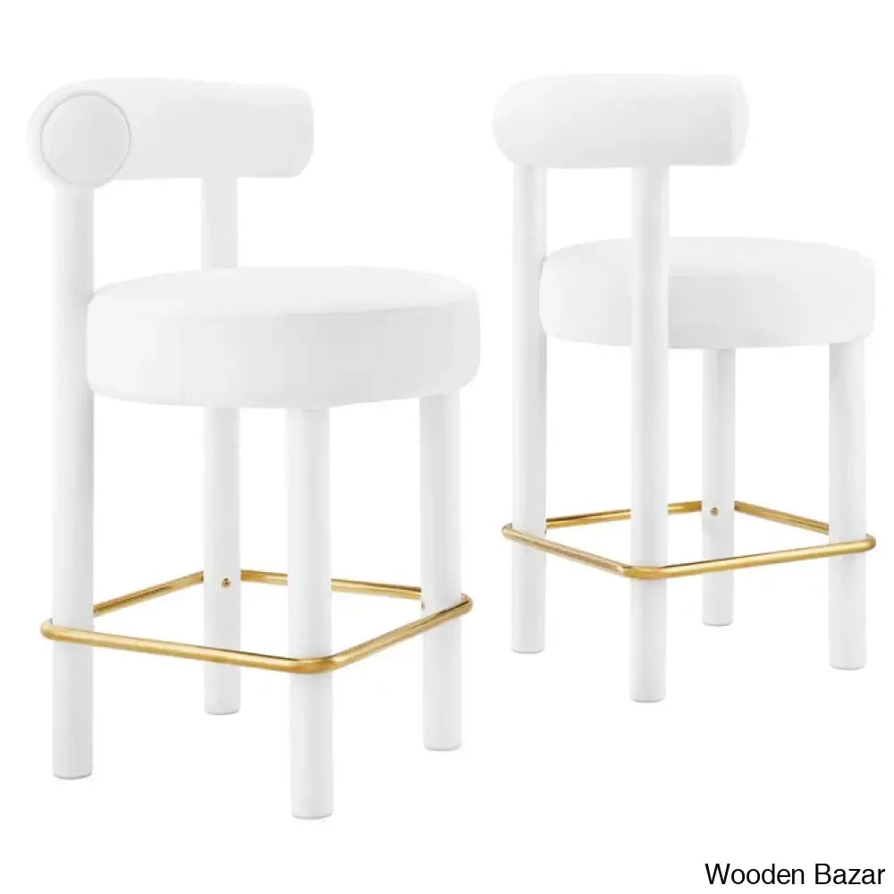 Modwayo Toulouse Counter And Bar Stool (Set Of 2)