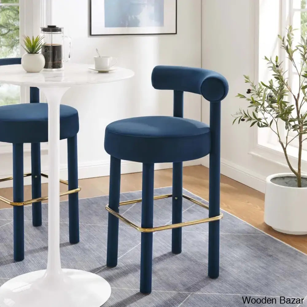 Modwayo Toulouse Counter And Bar Stool (Set Of 2)