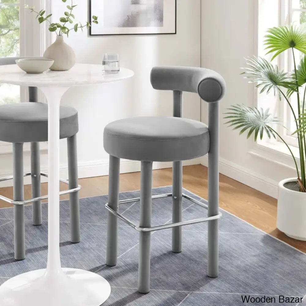 Modwayo Toulouse Counter And Bar Stool (Set Of 2)