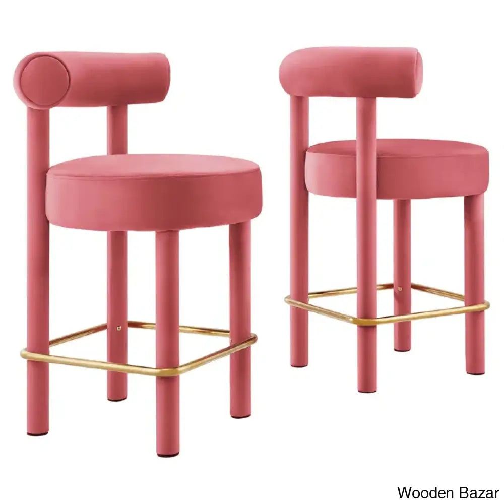 Modwayo Toulouse Counter And Bar Stool (Set Of 2)