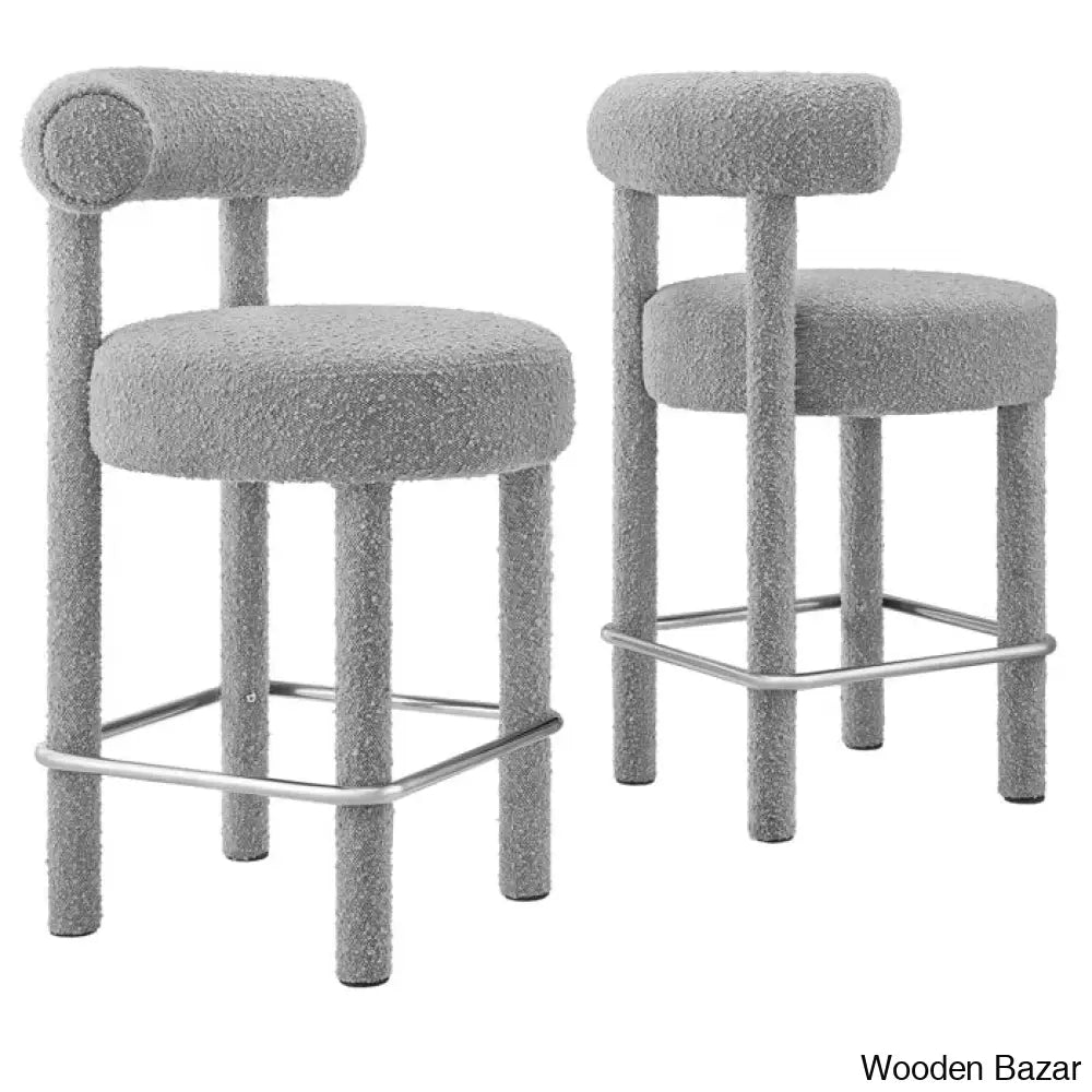 Modwayo Toulouse Counter And Bar Stool (Set Of 2)