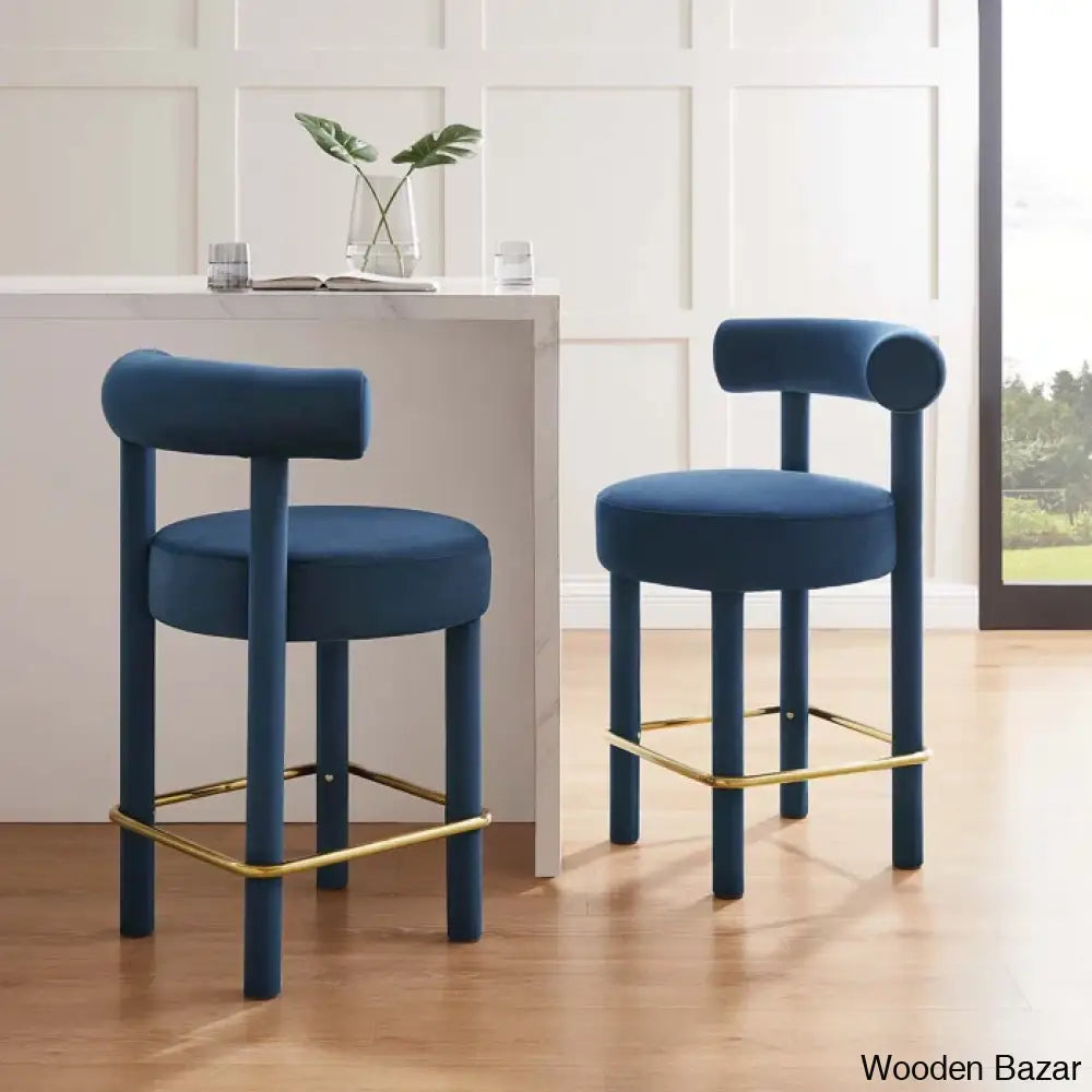 Modwayo Toulouse Counter And Bar Stool (Set Of 2)