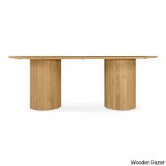 Moe Dining Table In Double Pedestal Elegance Crafted To Perfection