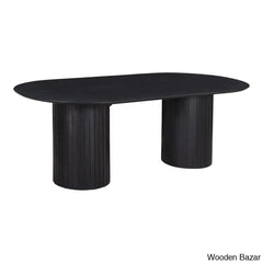 Moe Dining Table In Double Pedestal Elegance Crafted To Perfection