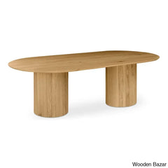 Moe Dining Table In Double Pedestal Elegance Crafted To Perfection