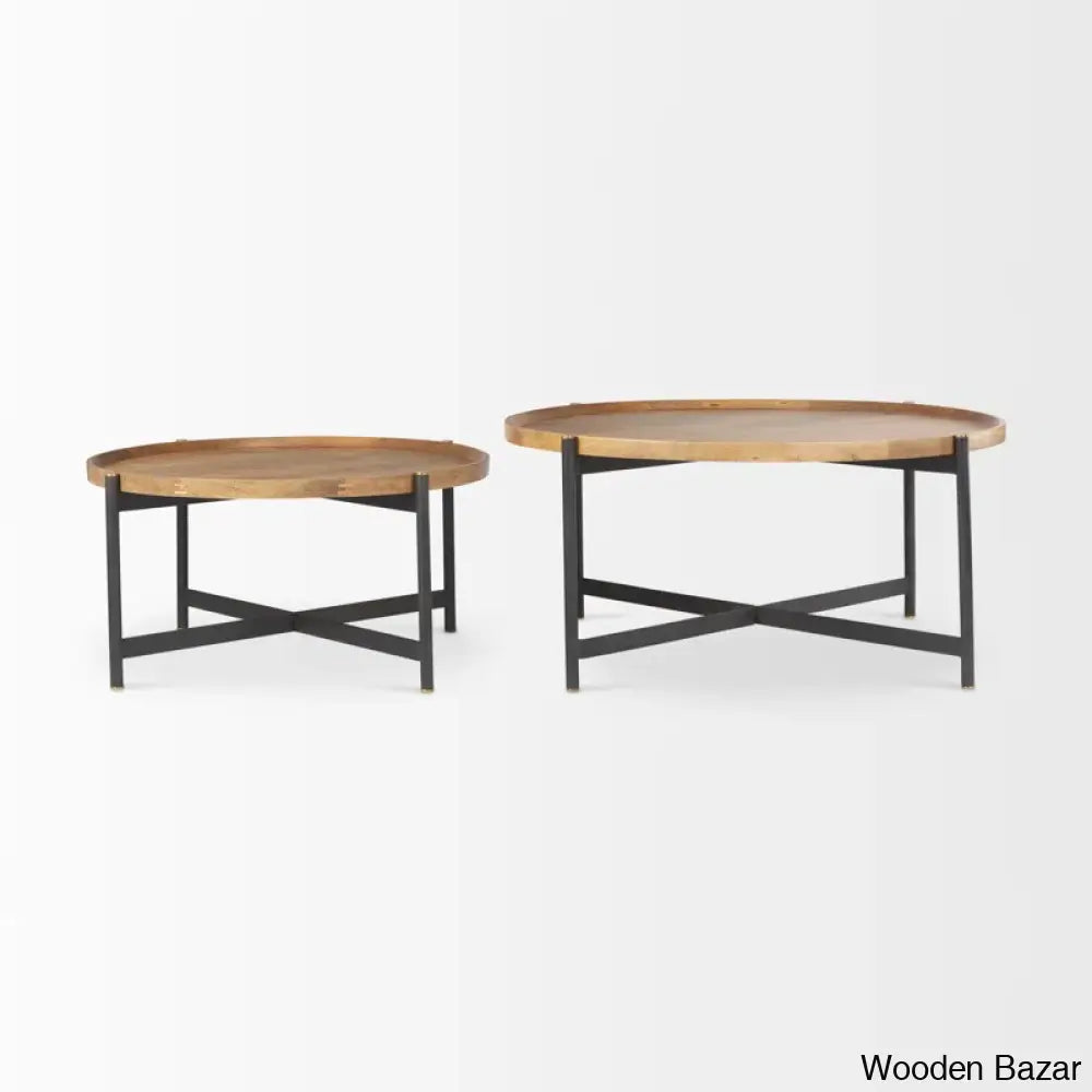 Molise Solid Wood Top Coffee Table And Center Table