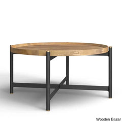 Molise Solid Wood Top Coffee Table And Center Table Single / 16.5’’ H X 34.25’’ L W