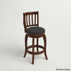 Morganc Swivel Upholstered Counter And Bar Stool With Solid Wood Frame