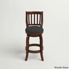 Morganc Swivel Upholstered Counter And Bar Stool With Solid Wood Frame